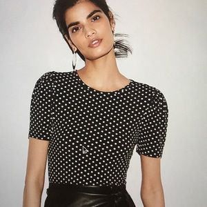 Express Polka Dot Top sz M